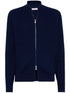 zip-up cotton cardigan